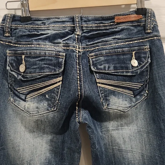 Almost Famous Women's Blue Jeans - Picture 6 of 8